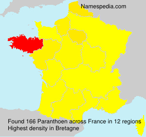 Surname Paranthoen in France Surname Paranthoen in France