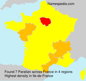 Surname Paratian in France Surname Paratian in France