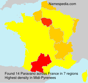 Surname Paravano in France Surname Paravano in France