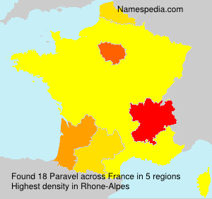 Surname Paravel in France Surname Paravel in France