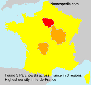 Surname Parchowski in France