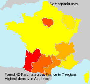 Surname Pardina in France Surname Pardina in France