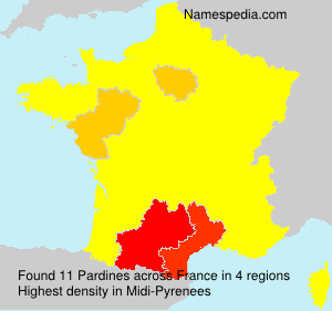 Surname Pardines in France Surname Pardines in France