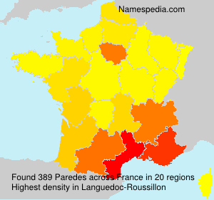 Surname Paredes in France Surname Paredes in France