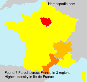 Surname Paredi in France Surname Paredi in France