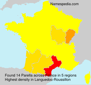 Surname Parella in France Surname Parella in France