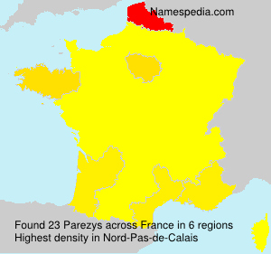 Surname Parezys in France Surname Parezys in France
