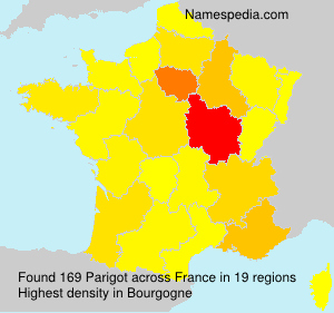 Surname Parigot in France Surname Parigot in France