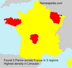 Surname Parine in France
