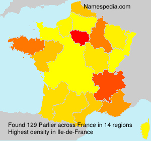 Surname Parlier in France Surname Parlier in France