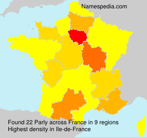Surname Parly in France Surname Parly in France