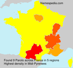 Surname Parolo in France Surname Parolo in France