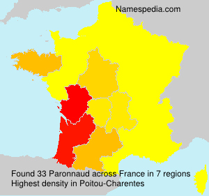 Surname Paronnaud in France Surname Paronnaud in France
