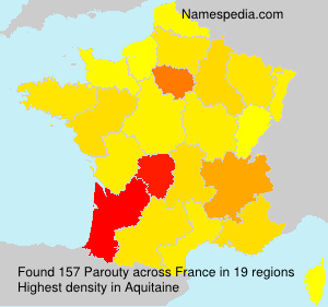 Surname Parouty in France Surname Parouty in France
