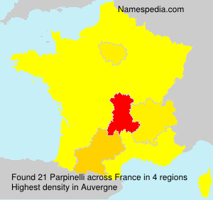 Surname Parpinelli in France Surname Parpinelli in France