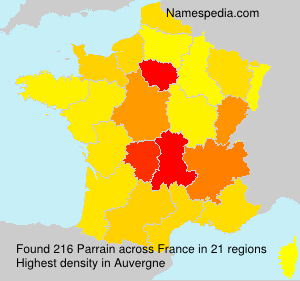 Surname Parrain in France Surname Parrain in France