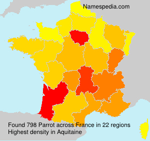 Surname Parrot in France Surname Parrot in France