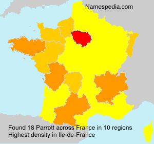 Surname Parrott in France Surname Parrott in France