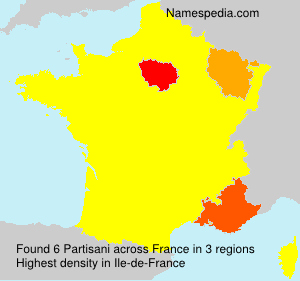 Surname Partisani in France Surname Partisani in France