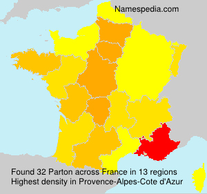 Surname Parton in France Surname Parton in France