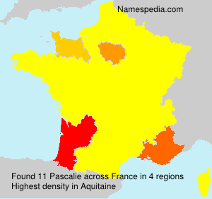Surname Pascalie in France Surname Pascalie in France