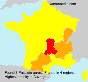 Surname Pasciuto in France Surname Pasciuto in France