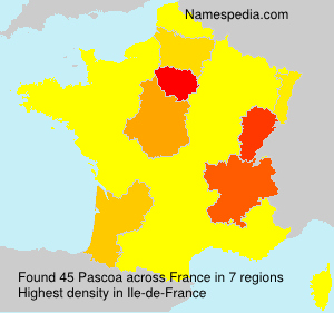 Surname Pascoa in France