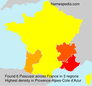 Surname Pascussi in France Surname Pascussi in France