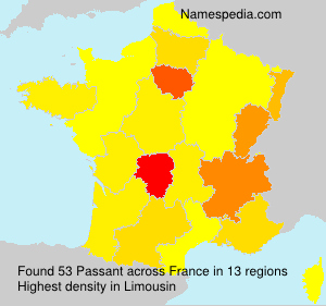Surname Passant in France Surname Passant in France