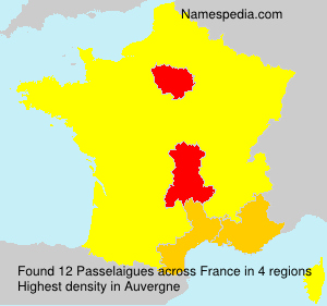 Surname Passelaigues in France Surname Passelaigues in France