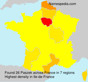 Surname Paszek in France Surname Paszek in France