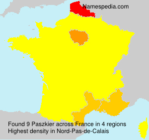 Surname Paszkier in France Surname Paszkier in France