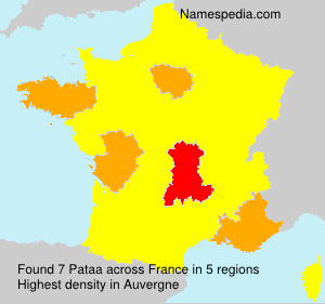 Surname Pataa in France Surname Pataa in France