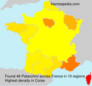 Surname Patacchini in France Surname Patacchini in France