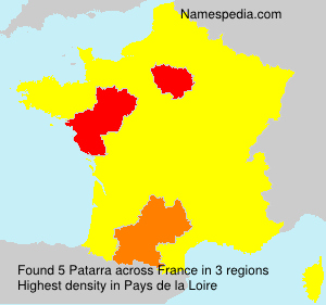Surname Patarra in France Surname Patarra in France