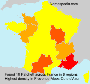 Surname Patchett in France Surname Patchett in France