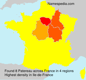 Surname Patereau in France Surname Patereau in France