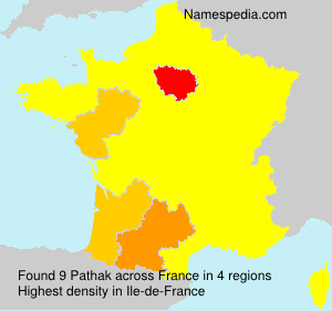 Surname Pathak in France Surname Pathak in France