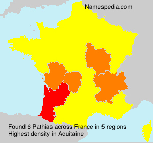 Surname Pathias in France Surname Pathias in France