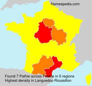 Surname Pathie in France Surname Pathie in France