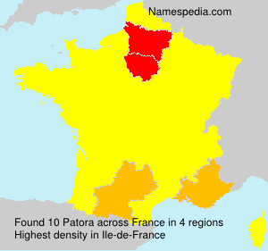 Surname Patora in France Surname Patora in France