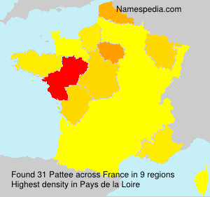 Surname Pattee in France Surname Pattee in France