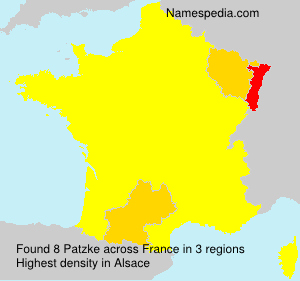 Surname Patzke in France Surname Patzke in France