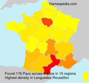 Surname Pauc in France Surname Pauc in France