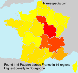Surname Paupert in France Surname Paupert in France