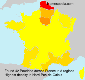 Surname Pauriche in France Surname Pauriche in France