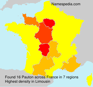 Surname Pauton in France Surname Pauton in France