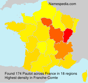 Surname Pautot in France Surname Pautot in France