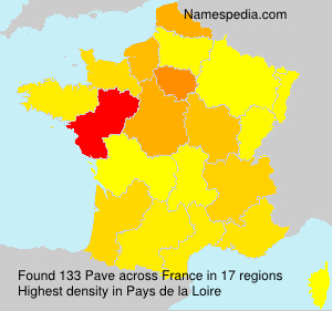 Surname Pave in France Surname Pave in France
