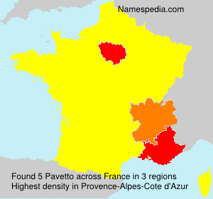 Surname Pavetto in France Surname Pavetto in France